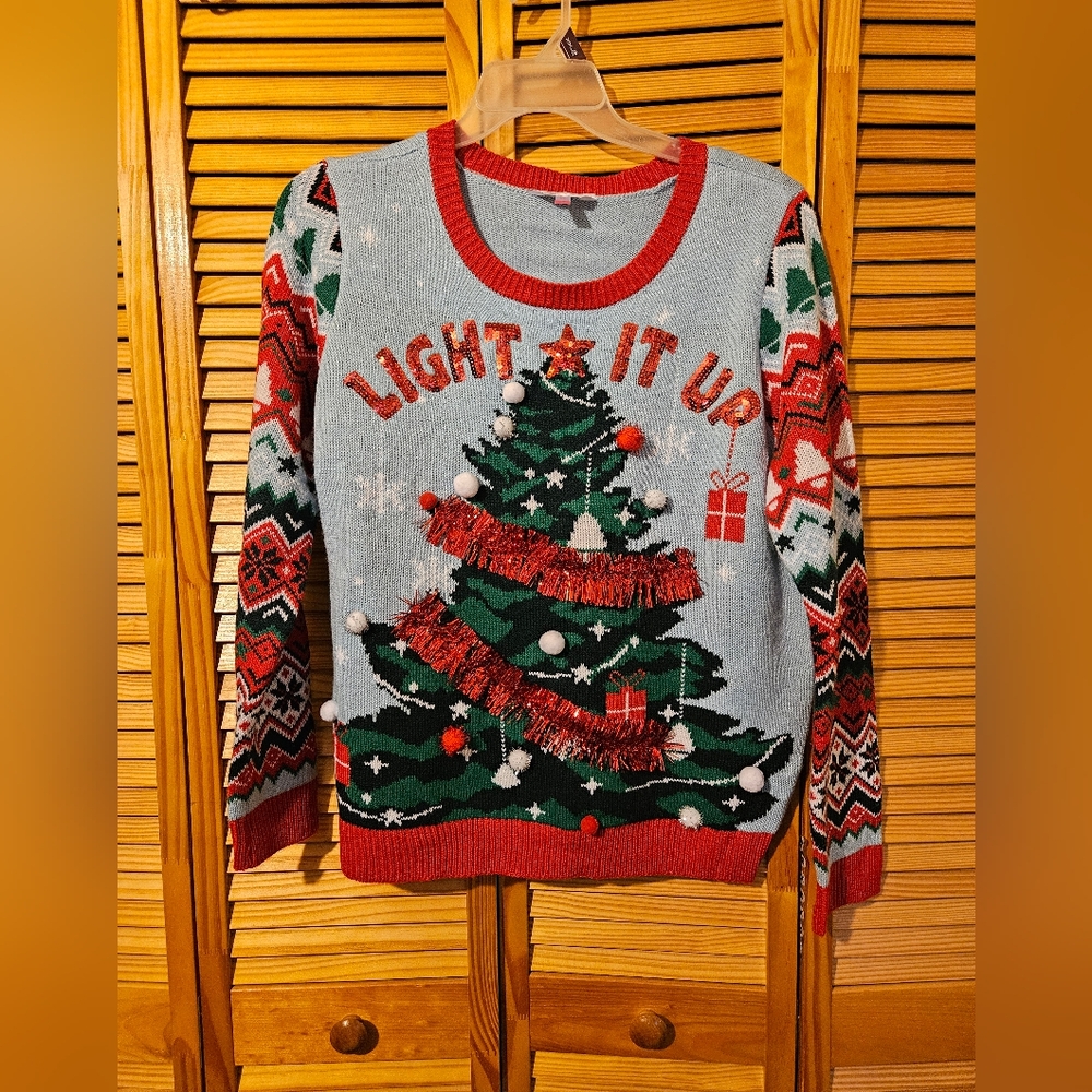 Festive Christmas Tree Sweater